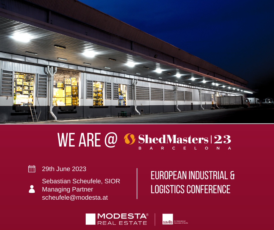 MODESTA REAL ESTATE AT THE SHEDMASTERS CONFERENCE IN BARCELONA.