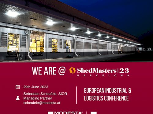 MODESTA REAL ESTATE AT THE SHEDMASTERS CONFERENCE IN BARCELONA.